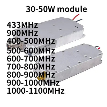 50W Module 300-400MHZ 500-700MHZ 800-1000MHz 2.4G 5.8G  Drone Module PA Counter-UAV FPV Drone Anti-image transmission Module