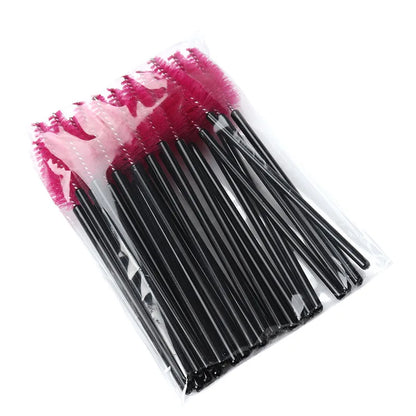 50pcs Eyelash Eyebrow Brush Water Drop Shape Nylon Material Lashes Makeup Brushes Eyelash Extension Beauty Tools Mascara Wand