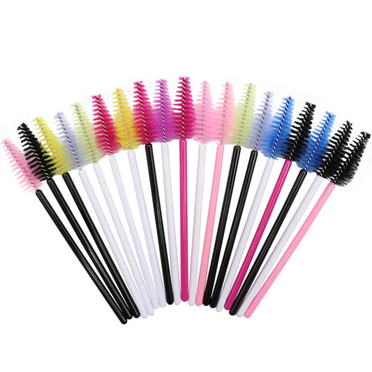 50pcs Eyelash Eyebrow Brush Water Drop Shape Nylon Material Lashes Makeup Brushes Eyelash Extension Beauty Tools Mascara Wand