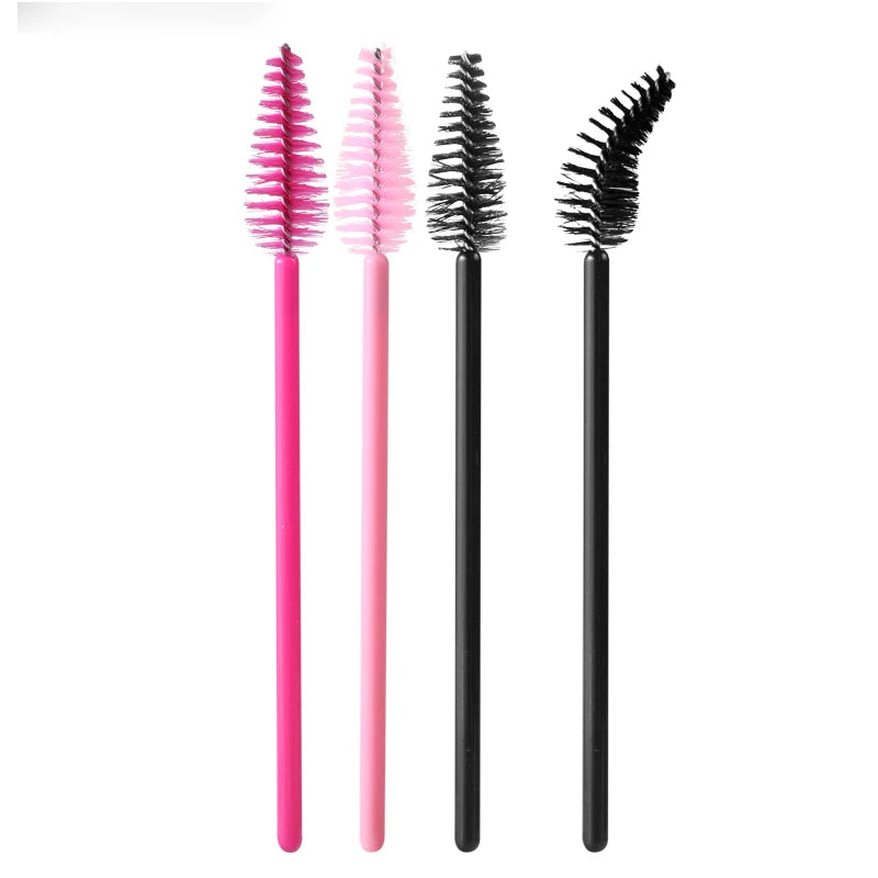 50pcs Eyelash Eyebrow Brush Water Drop Shape Nylon Material Lashes Makeup Brushes Eyelash Extension Beauty Tools Mascara Wand