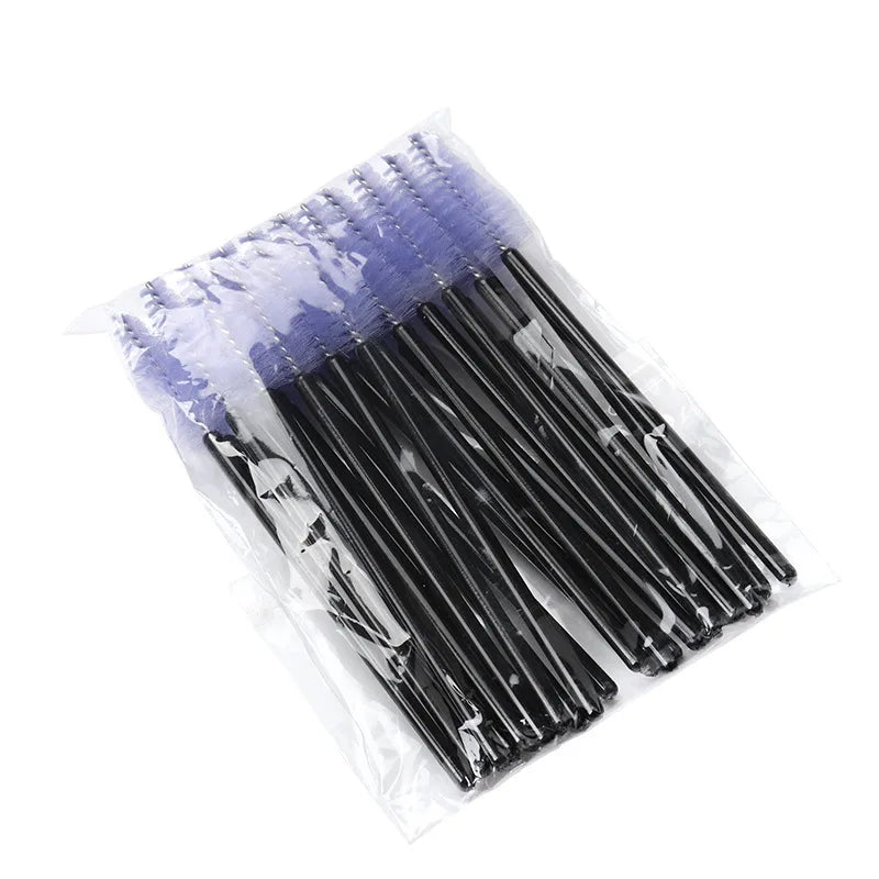 50pcs Eyelash Eyebrow Brush Water Drop Shape Nylon Material Lashes Makeup Brushes Eyelash Extension Beauty Tools Mascara Wand