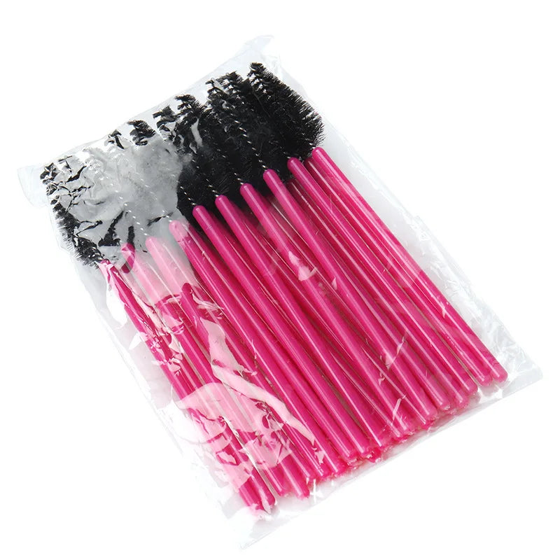 50pcs Eyelash Eyebrow Brush Water Drop Shape Nylon Material Lashes Makeup Brushes Eyelash Extension Beauty Tools Mascara Wand