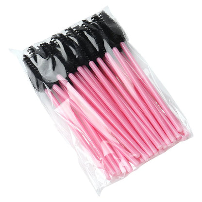 50pcs Eyelash Eyebrow Brush Water Drop Shape Nylon Material Lashes Makeup Brushes Eyelash Extension Beauty Tools Mascara Wand