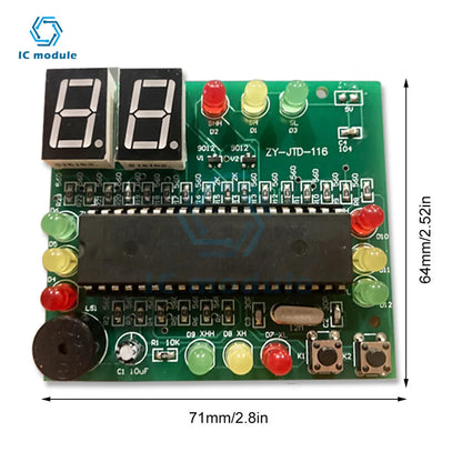 51 MCU traffic light production kit intelligent signal light electronic technology training welding DIY assembly part