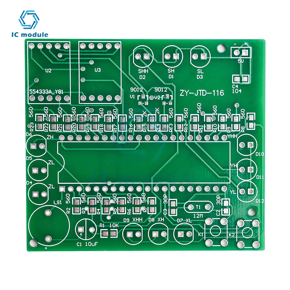 51 MCU traffic light production kit intelligent signal light electronic technology training welding DIY assembly part