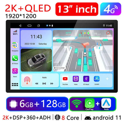 New New 2 Din Android 7 9 10 13 Inch Car Multimedia Video Player 2DIN Stere