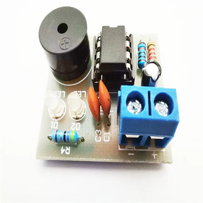 555 Multi Harmonic Oscillator Kit NE555 Non Steady State Circuit Double Flash Lamp Electronic Manufacturing Training