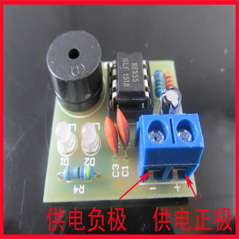 555 Multi Harmonic Oscillator Kit NE555 Non Steady State Circuit Double Flash Lamp Electronic Manufacturing Training