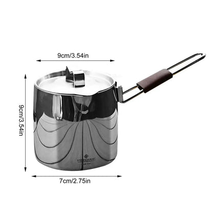 PC 572ml Camping Cooking Pot Outdoor Cooking Sauce Pot With Handle Frying P