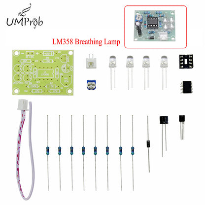 5MM Blue Led  Light LM358 Breathing Lamp Parts Kit Electronics DIY Kit Interesting Product Suite