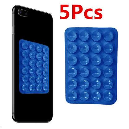 PC 5Pcs Sticky Grippy Suction Phone Case Mount Sillicon Adhesive Phone Accessory For IPhone And Android Hands-Free Fidget Toys