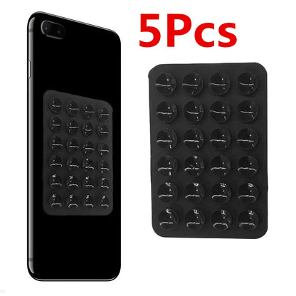 PC 5Pcs Sticky Grippy Suction Phone Case Mount Sillicon Adhesive Phone Accessory For IPhone And Android Hands-Free Fidget Toys