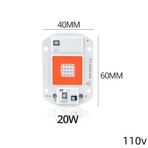 New220V 110V Full Spectrum LED Grow Light COB Chip 50W 30W 20W LED Beads DI