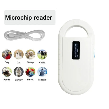 NewHandheld 134.2KHz 125kHz Animal RFID Reader Pet Cat Dog Microchip Scanne