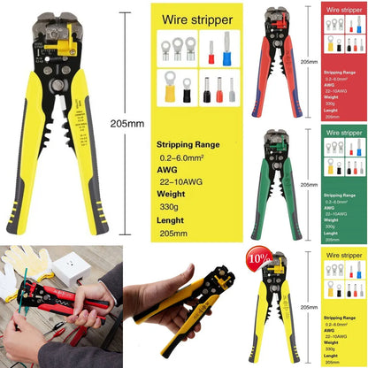 New New New Pliers Professional Electrician Wire Tool Cable Wire Stripper C