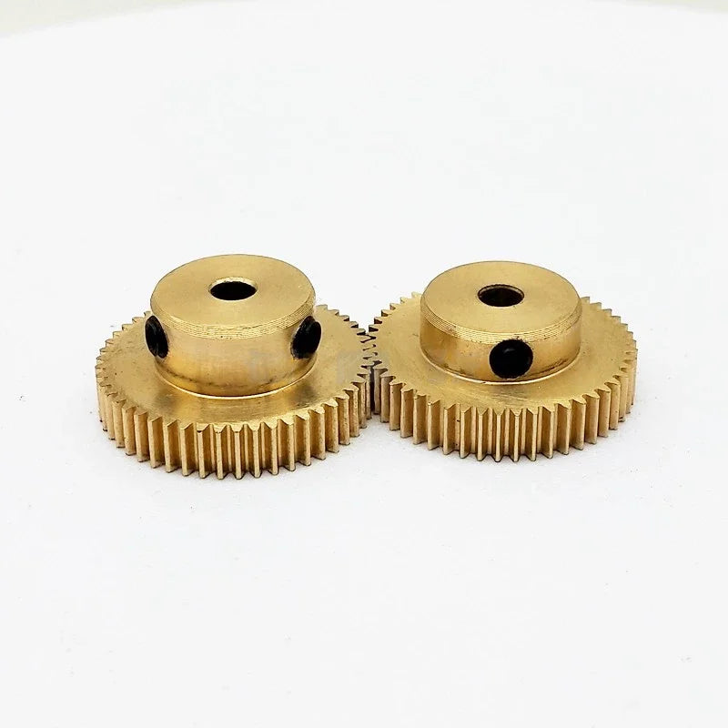 Gtooza_5pc Copper Gear Brass 0.5 Mode 16 17 18 19 20 30Tooth Hole 3 3.17 4 5 6 7 8 Precision 3D Printer Encoder Miniature Small Modulus gtooza.com