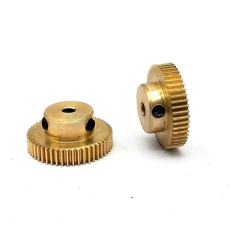 Gtooza_5pc Copper Gear Brass 0.5 Mode 16 17 18 19 20 30Tooth Hole 3 3.17 4 5 6 7 8 Precision 3D Printer Encoder Miniature Small Modulus gtooza.com