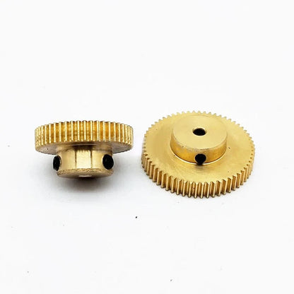 Gtooza_5pc Copper Gear Brass 0.5 Mode 16 17 18 19 20 30Tooth Hole 3 3.17 4 5 6 7 8 Precision 3D Printer Encoder Miniature Small Modulus gtooza.com