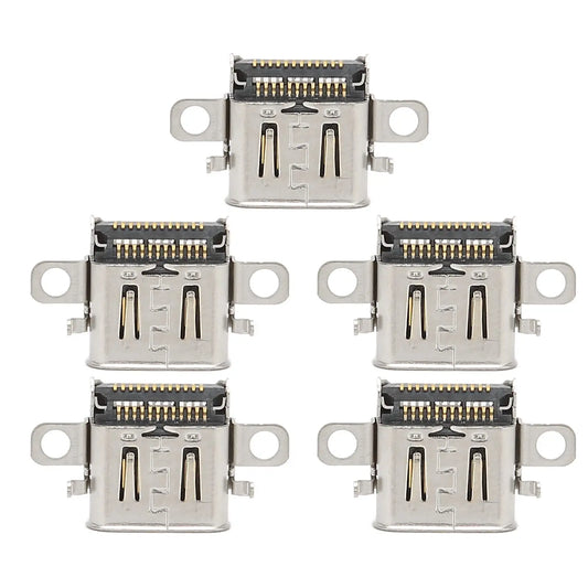 5pcs Charging Port For Nintendo Switch OLED USB Charger Port Repair Parts Usb-C Connector Charging Socket New