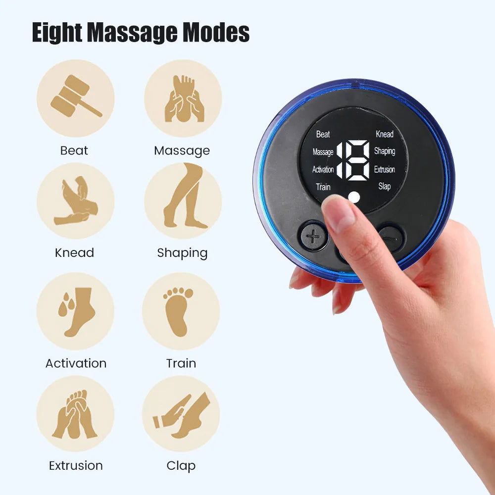 PC 5pcs set Neck Back Massager Sticker EMS Pulse Mini Electric Massage  Sho