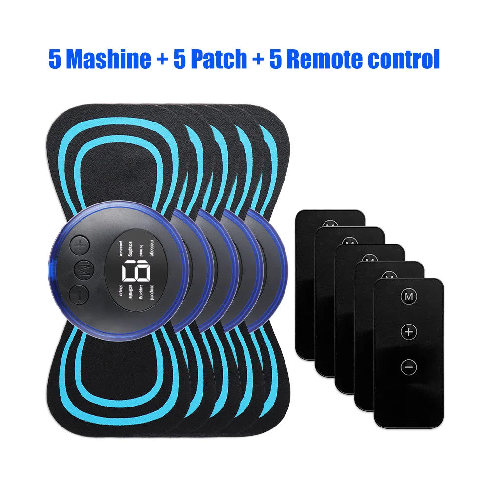 PC 5pcs set Neck Back Massager Sticker EMS Pulse Mini Electric Massage  Sho