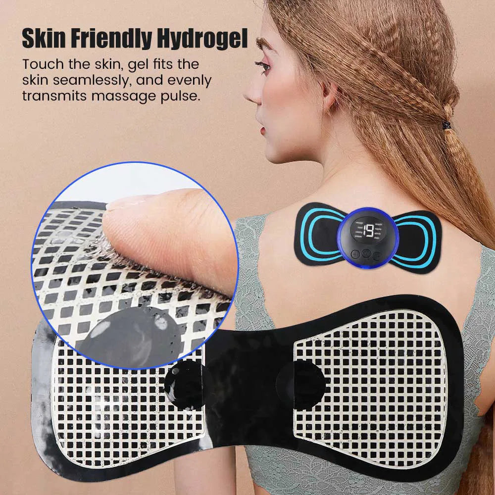 PC 5pcs set Neck Back Massager Sticker EMS Pulse Mini Electric Massage  Sho