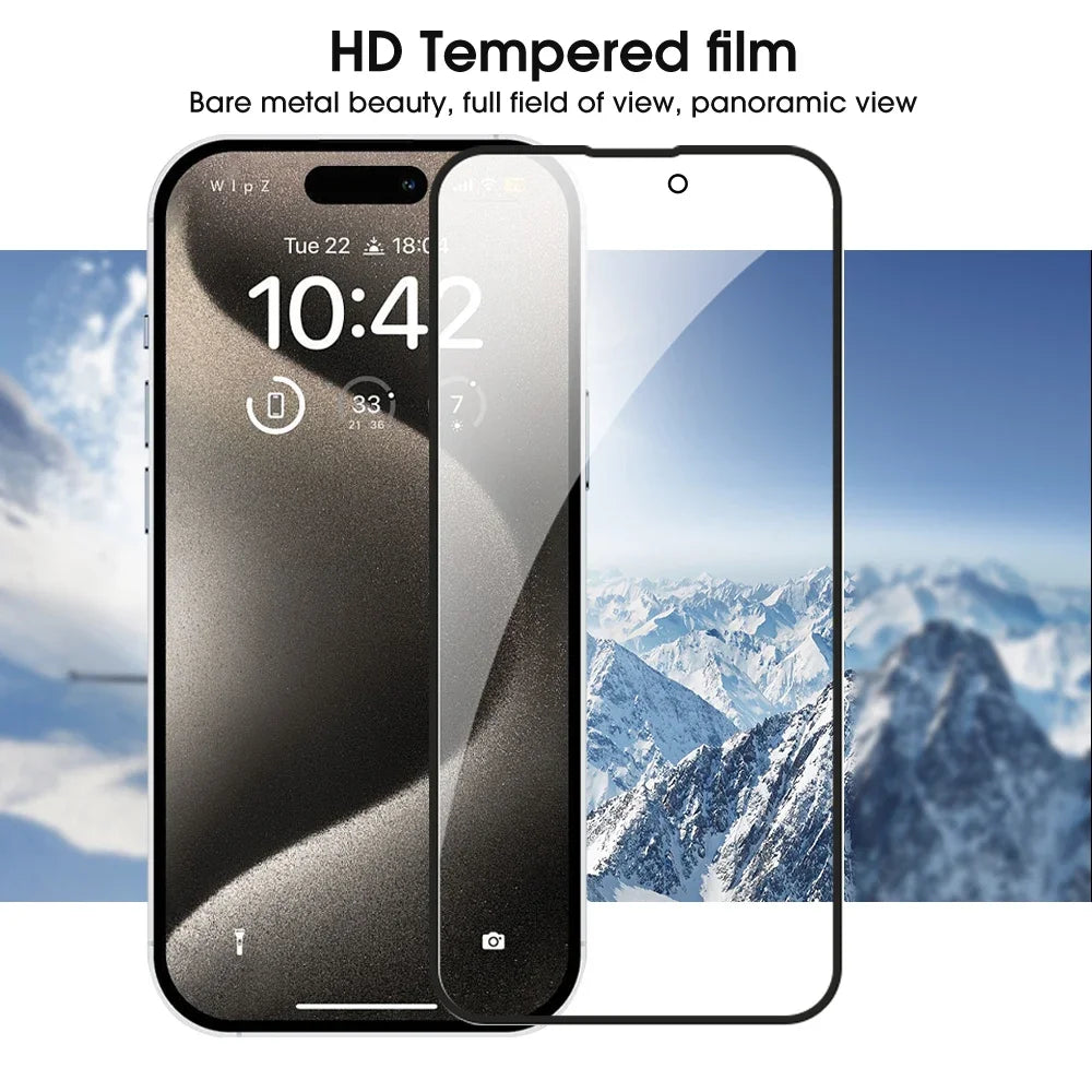 6 In 1 Privacy Tempered Glass Screen Protector & Back Camera Clear Glass Film For iPhone 16 Pro MAX Plus Protective Films