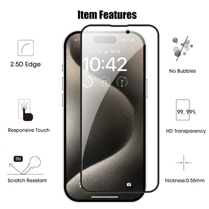 6 In 1 Privacy Tempered Glass Screen Protector & Back Camera Clear Glass Film For iPhone 16 Pro MAX Plus Protective Films