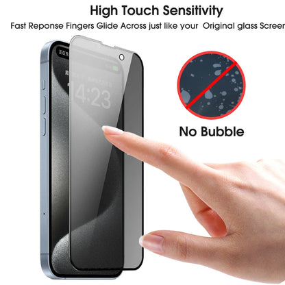 6 In 1 Privacy Tempered Glass Screen Protector & Back Camera Clear Glass Film For iPhone 16 Pro MAX Plus Protective Films