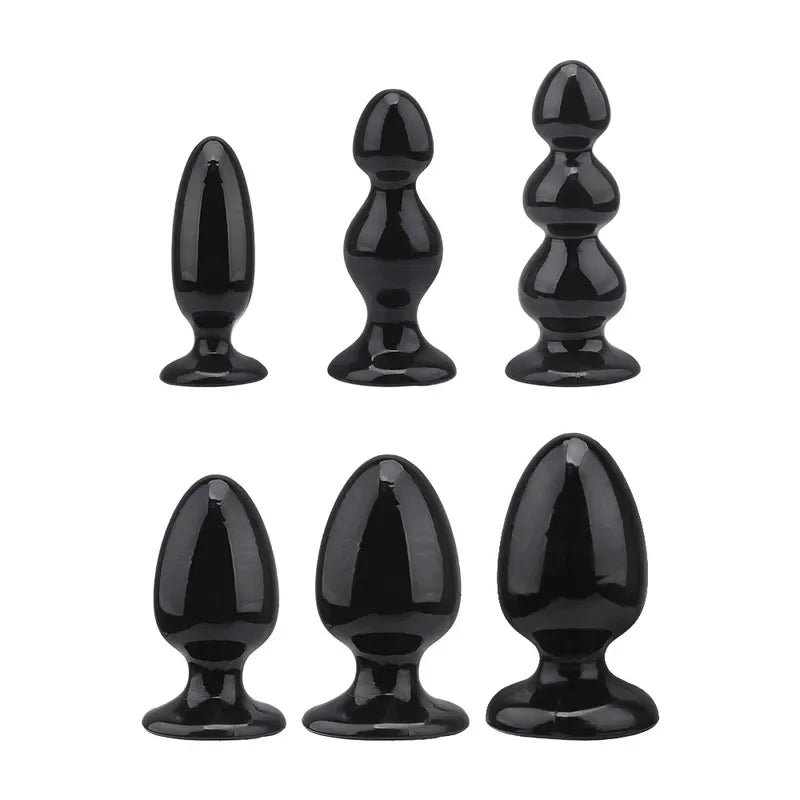 6 Size Anal Plug Big Buttplug Vagina Dilator G-Spot Butt Stimulator Sex Toys  Gay Couples Adult Games Women Men Masturbators