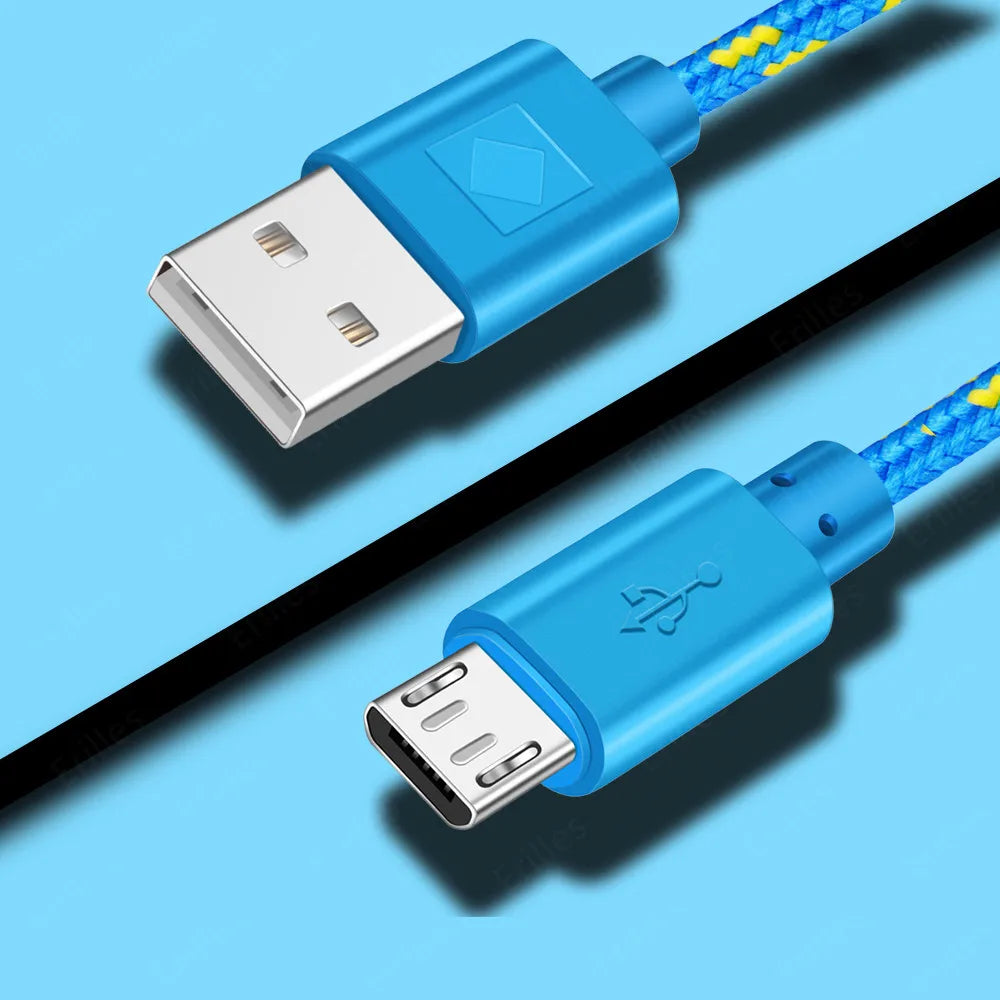 PC 60W Micro USB Data Cable Cord Fast Charging Mobile Phone Micro USB Cable For Xiaomi redmi Samsung S6 S7 Andriod Micro USB Cable