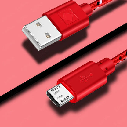 PC 60W Micro USB Data Cable Cord Fast Charging Mobile Phone Micro USB Cable For Xiaomi redmi Samsung S6 S7 Andriod Micro USB Cable