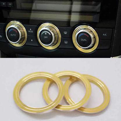 New Wholesale 3pcs Aluminium Alloy Car Air Conditioning Control Ac Knob Sti