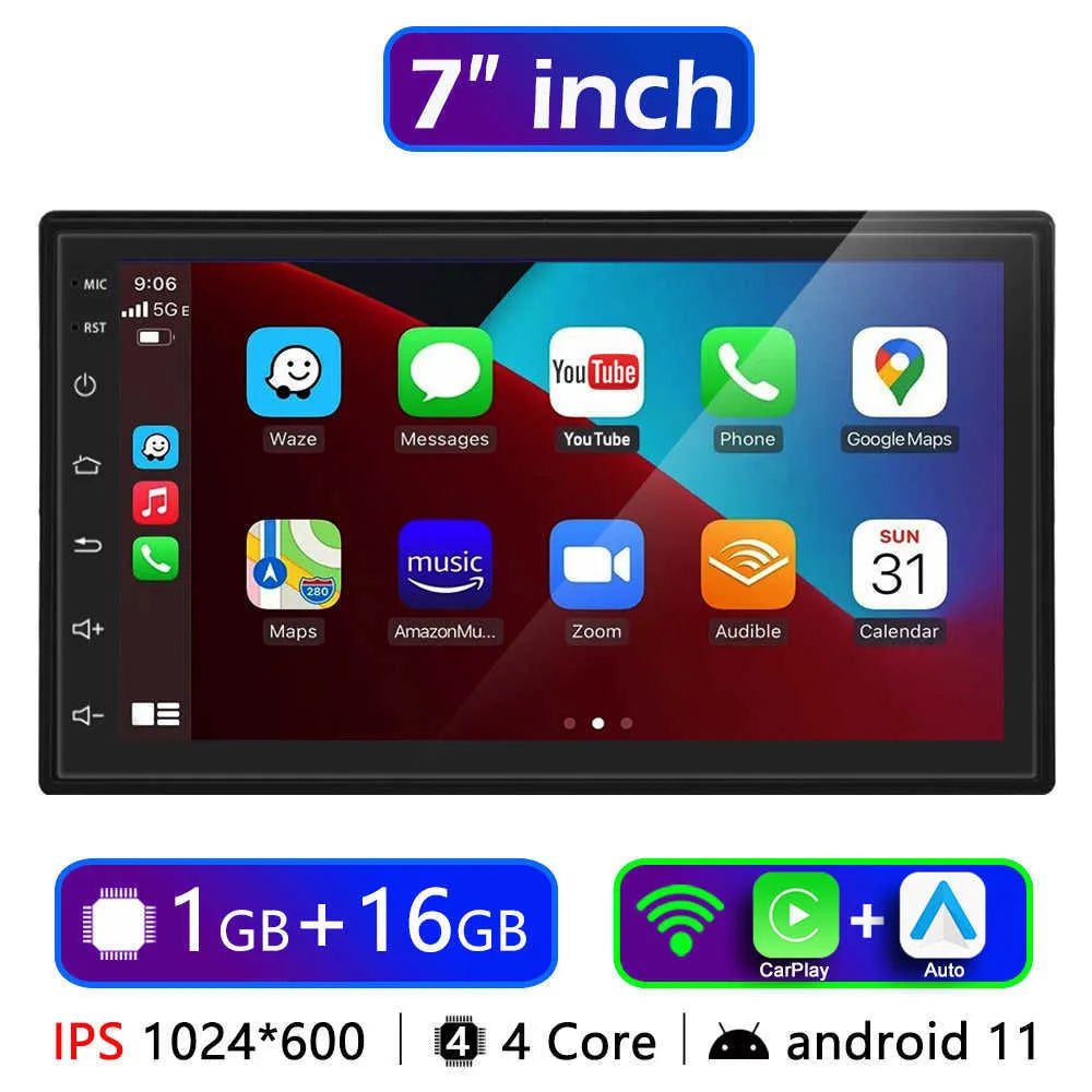 New New 2 Din Android 7 9 10 13 Inch Car Multimedia Video Player 2DIN Stere