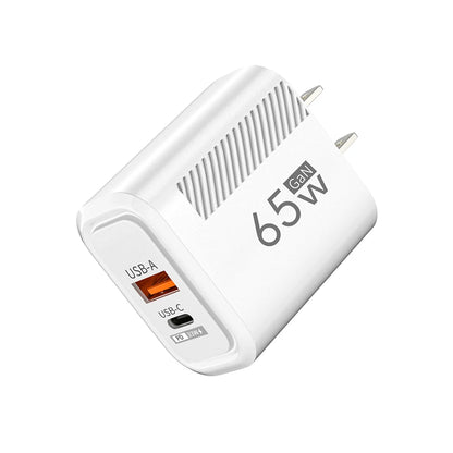 PC 65W GaN Fast Charging USB Type C Charger US/EU Plug PD 3.0 Quick Charge Wall Charger For Phone Adapter For iPhone Huawei Samsung