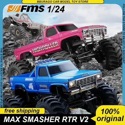 NewFms 1:24 Max Smasher Rtr V2 Rc Car Rtr Remote Control Monster Truck Clim