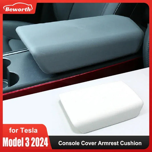 New For Tesla Model 3 Highland 2024 Console Cover Armrest Box Cushion Cover