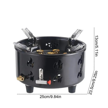 PC 7 Core Camping Stove High-Power Gases Burner Stove Backpacking Stove Win