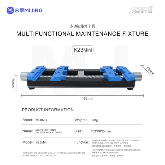 Support de PCB universel Mini K23 de NewMijing, dispositif de soudage à double arbre