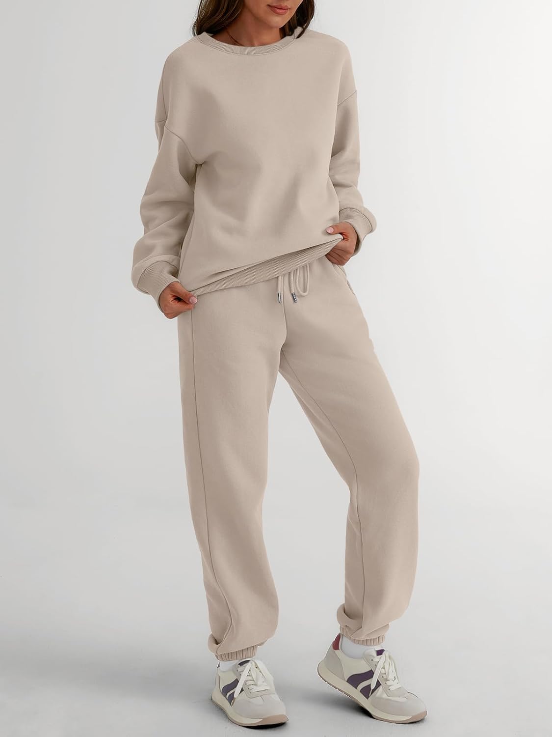 Sweatsuits Women 2 Piece Outfits Two Piece Crewneck Sweatshirts Sets Lounge Fall Sweatpants 2025 Tracksuits