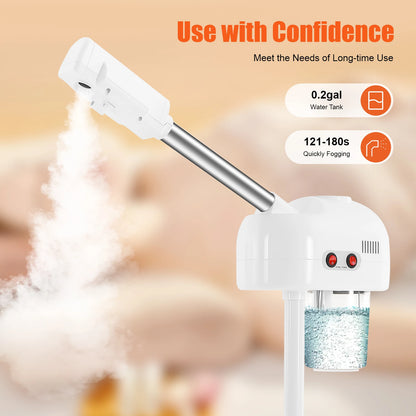 750ML Professional Facial Steamer, Adjustable Skin Care Equipment, Steamer  Salon Beauty and Spa Shop