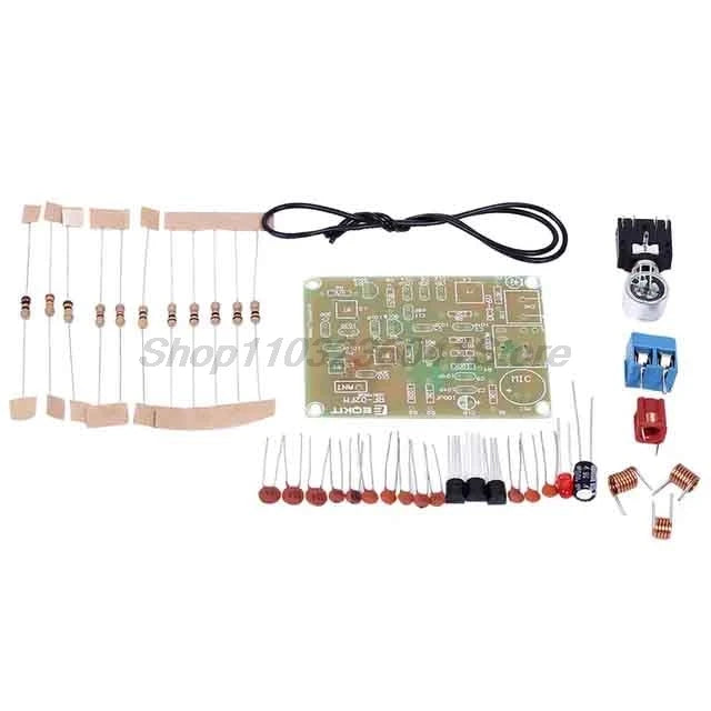 76-108MHz FM Stereo Radio DIY Electronic Kit Wireless FM Receiver Transmitter Module Microphone Board Soldering Practice Project