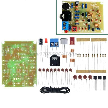 76-108MHz FM Stereo Radio DIY Electronic Kit Wireless FM Receiver Transmitter Module Microphone Board Soldering Practice Project