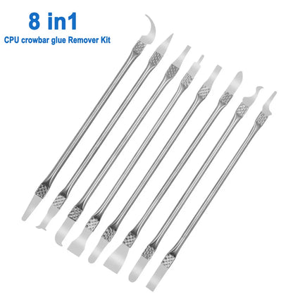 8PCS Mobile Phone Repair Metal Spudger Disassemble Crowbar Universal Mobile