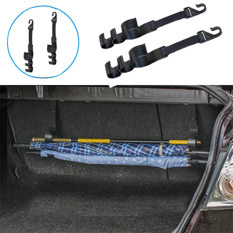 Nouveau crochet de voiture multifonctionnel porte-parapluie de coffre clips fixes de siège auto Cl