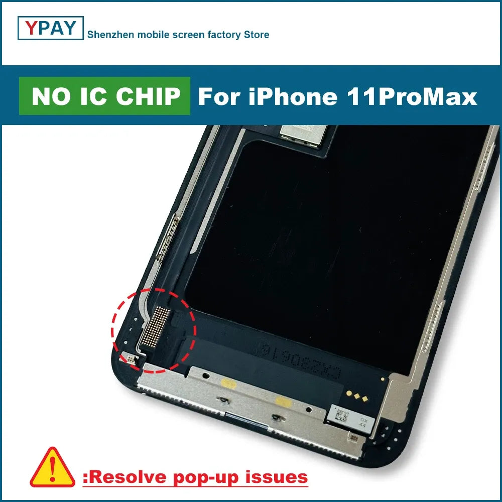 New NO IC Chip JK Series For iPhone 11 LCD 11Pro12 12Pro LCD Display Touch