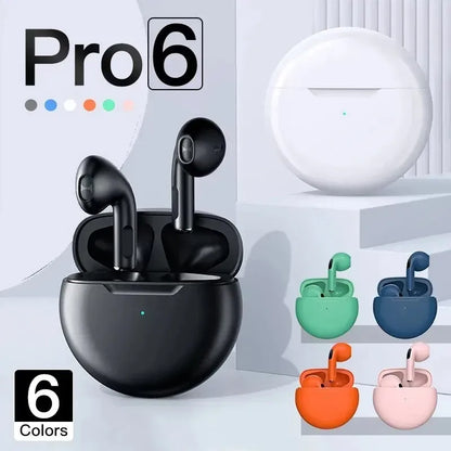 NewPro 6 TWS Wireless Headphones with Mic Fone Bluetooth In Ear Earphones S