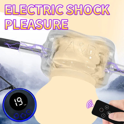 Gtooza8 Modes Electric Shock Men’S Lock Scrotum Stretcher Penis Ring Vibration eskin Tightening Mens Rings Sex Toys  Cuples gtooza.com