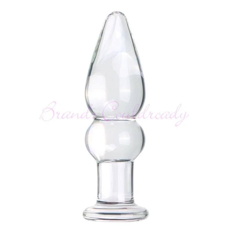 8 model Crystal anal beads Pyrex glass buttplug dildo ball anus plugs prostate massager sex toys  adult products Women Men