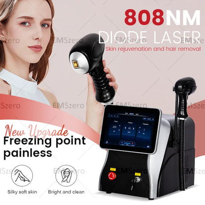 808nm Diode Laser Hair Removal Machine 3500W Depilation Equipment Three Wavelengths Ice Titanium Device Professional For Salon